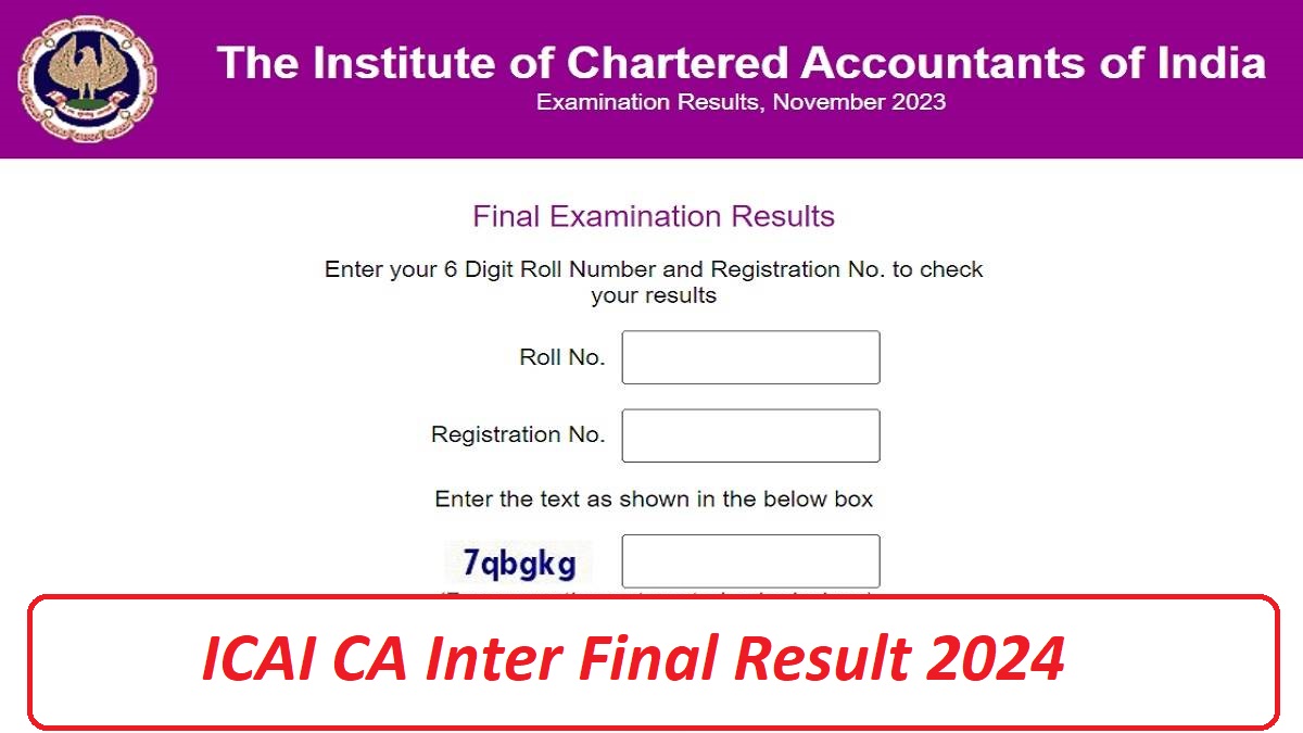 ICAI CA Inter Final Result 2024 Top Scorers Revealed, Check Your