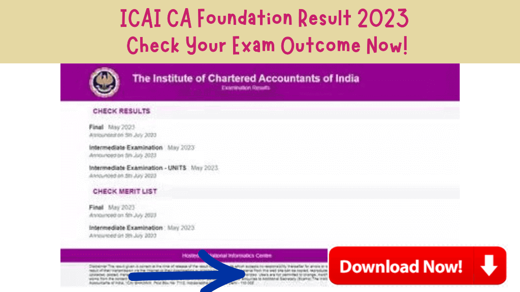 ICAI CA Foundation Result 2023