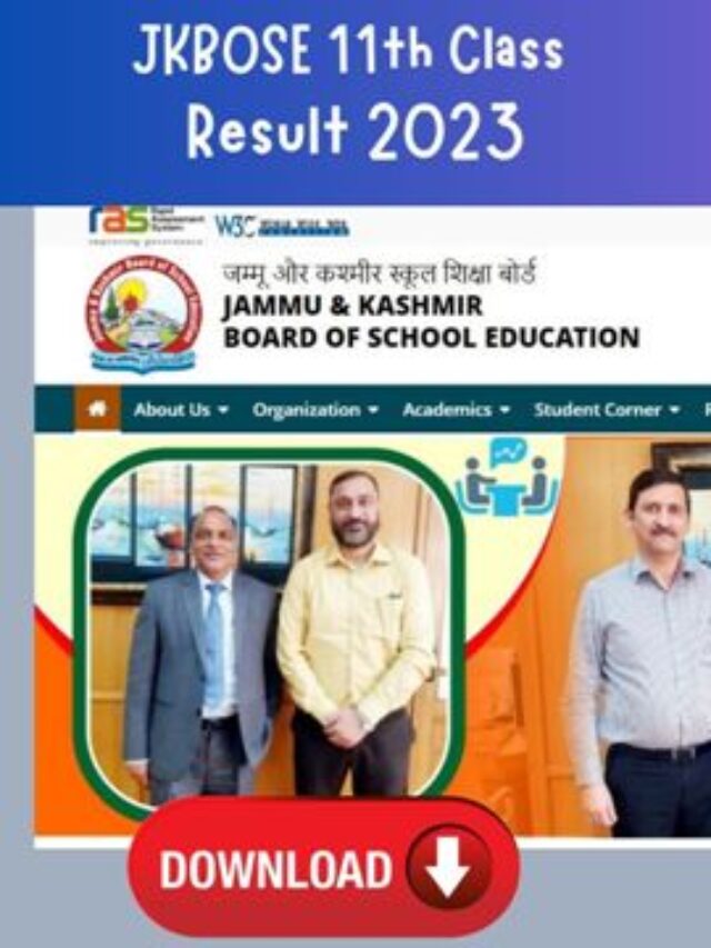 JKBOSE 11th Class Result 2023