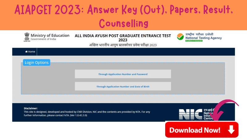 AIAPGET 2023 Answer Key