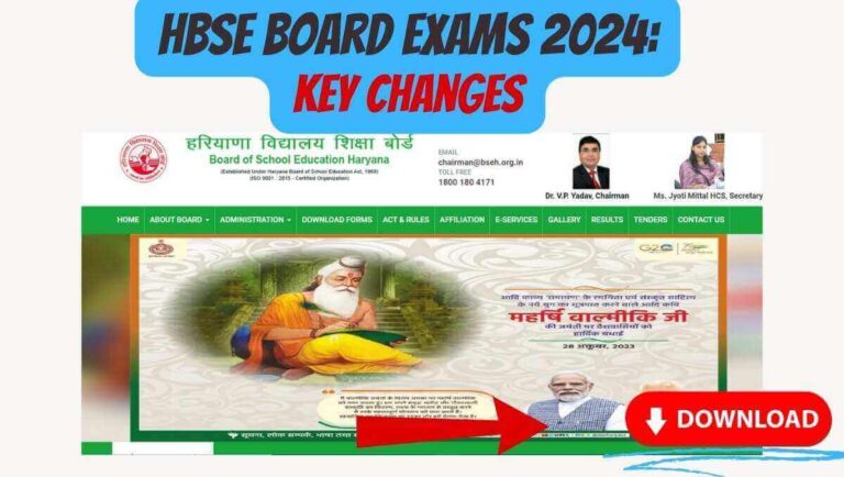 HBSE Board Exams 2024: Key Changes - Smart Classes