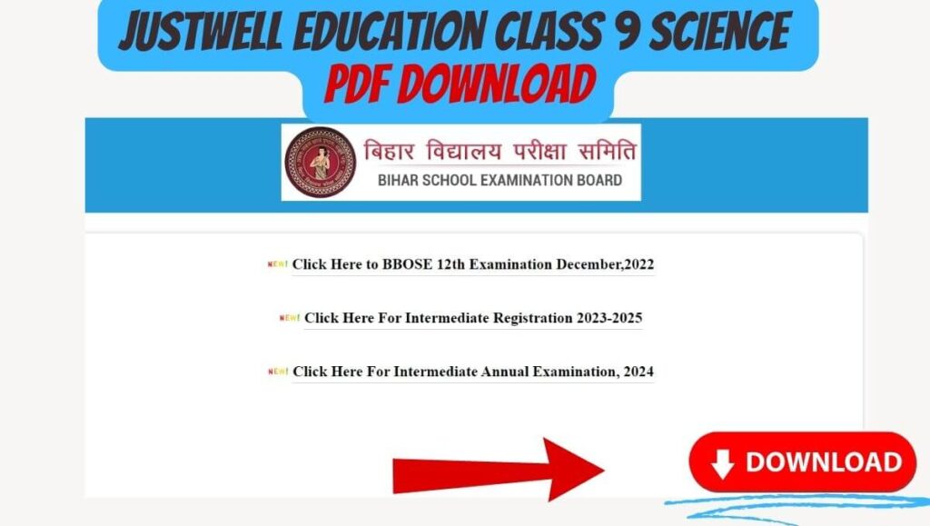 justwell education class 9 science