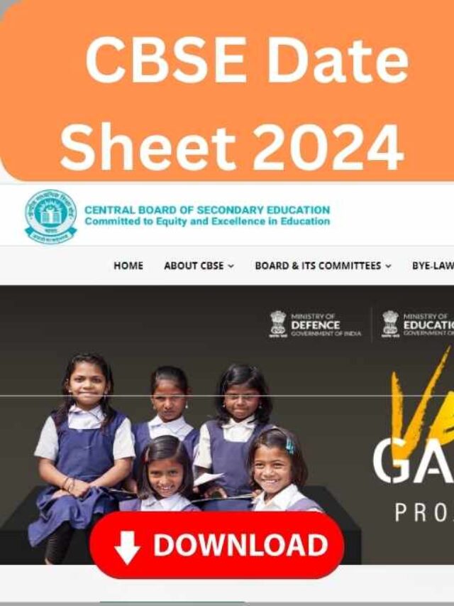 CBSE Date Sheet 2024