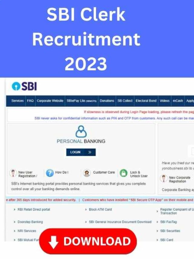 SBI Clerk Recruitment 2023