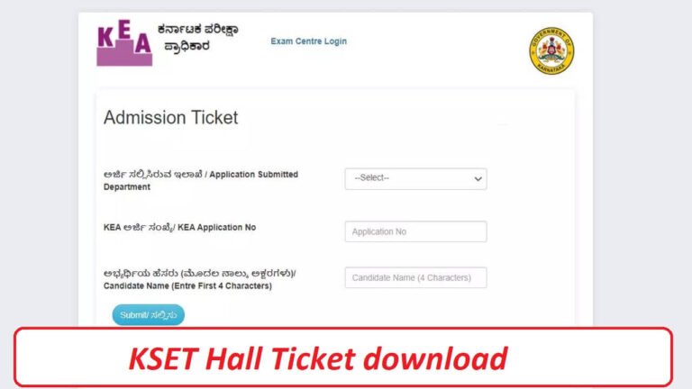 KSET Hall Ticket 2023, Download, Exam Date & Exam Pattern - Smart Classes