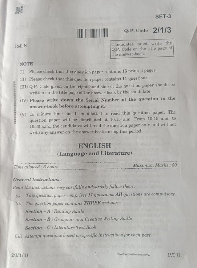 Cbse Class 10 English Question Paper 2024 Pdf All Sets Smart Classes Cbse Class 10 English Question Paper 2024 Pdf All Sets Smart Classes