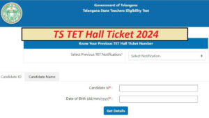 TS TET Hall Ticket 2024