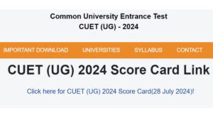 CUET UG Result 2024 Out